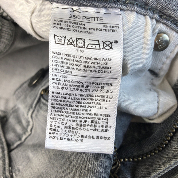 Size 25/0 Banana Republic High Rise Skinny Women Stretchy Jeans Distressed PK - Picture 5 of 16